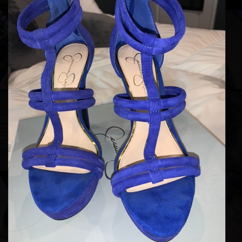 Cobalt blue Jessica Simpson heels